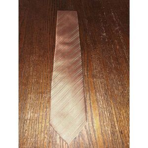 New Galo Cossinni Silk Handmade Mens Dress Neck Tie Orange Copper Grey